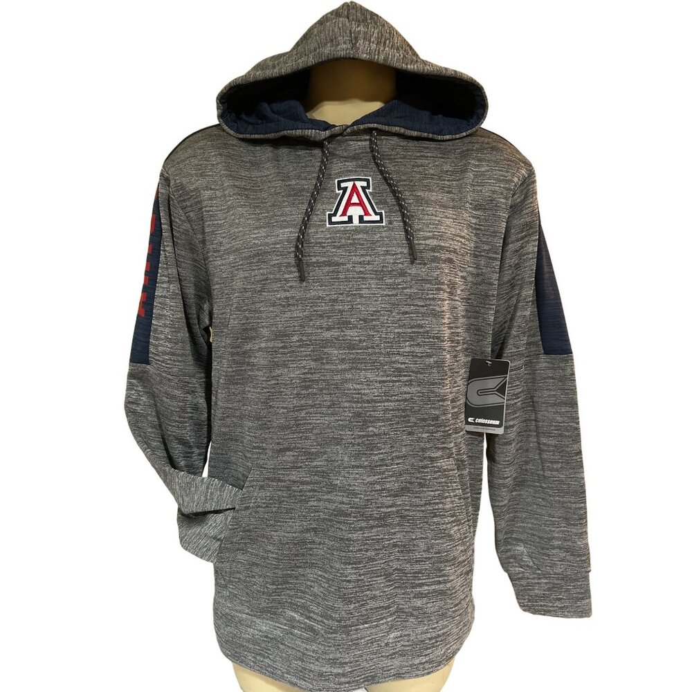 Arizona Wildcats Men’s Performance Hoodie Large New Gray